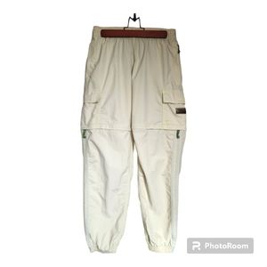 Adidas Nylon Pull-on Wind Track Jogger Elastic Waist Convertible Pants Size Med.